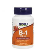 NOW FOODS Witamina B-1 Tiamina 100mg - 100 tabletek