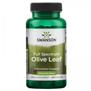 SWANSON Full Spectrum Olive Leaf (Liść oliwny) 400mg