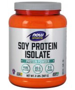 Now Foods Soy Protein Isolate, Unflavored - 907g (Izolat białka sojowego) - 907 g