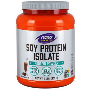 Now Foods Soy Protein Isolate, Chocolate - 907g (Izolat białka sojowego smak czekoladowy)