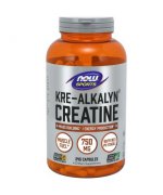 NOW FOODS Kre-Alkalyn Creatine ( monohydrat kreatyny) - 240 kapsułek