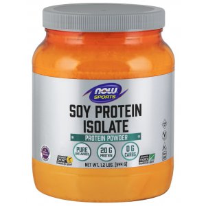 Now Foods Soy Protein Isolate, Unflavored - 544g (Izolat białka sojowego)