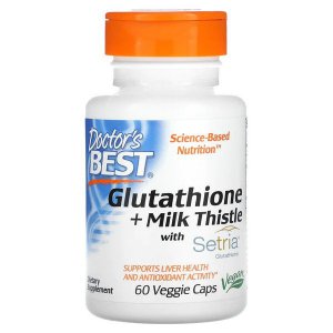 Doctor's Best Glutathione + Milk Thistle glutation + ostropest plamisty