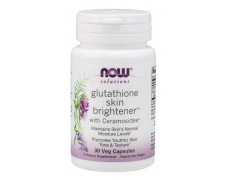 Now Foods Glutathione Skin Brightener with Ceramosides - Glutation z ekstraktu z ziarna pszenicy