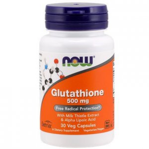 NOW FOODS Glutation + Ostropest Plamisty extract + Kwas alfa liponowy 500/100/50mg