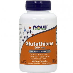 NOW FOODS Glutation + Ostropest Plamisty extract + Kwas alfa liponowy 500/100/50mg