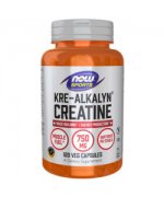 NOW FOODS Kre-Alkalyn Creatine - Kreatyna - 120 kapsułek