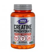 NOW FOODS Creatine Monohydrate (Monohydrat kreatyny) 750mg - 120 kapsułek