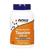 NOW FOODS Tauryna - Taurine 1000mg Double Strength - 100 kapsułek