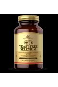 Solgar Dry Vitamin E with Yeast Free Selenium - Witamina E i Selen - 100 kapsułek