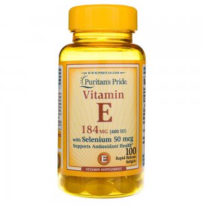 Puritan's Pride Witamina E 184 mg (400IU) z Selenem
