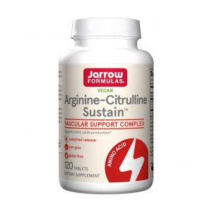 Jarrow Formulas Arginine-Citrulline Sustain - arginina, cytrulina