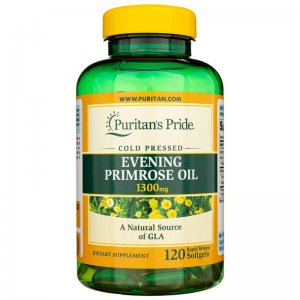 PURITANS PRIDE Olej z wiesiołka - evening primrose oil - 1300mg