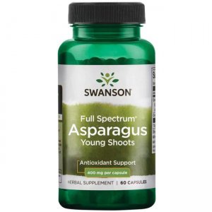 Swanson Full Spectrum Asparagus Young Shoots, 400mg Młode pędy szparagów