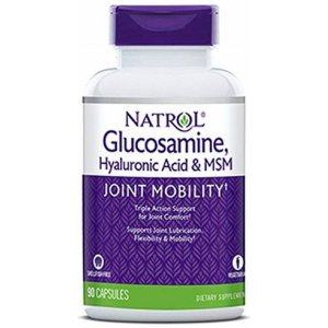 Natrol Glucosamine, Hyaluronic Acid & MSM (glukozamina, kwas hialuronowy, MSM)