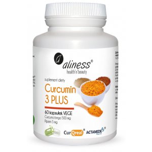 Aliness Curcumin 3 PLUS Curcuma longa 500 mg Piperin 5 mg