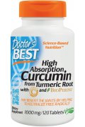 DOCTOR'S BEST Kurkuma i czarny pieprz - High Absorption 1000mg - 120 tabletek
