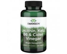 SWANSON Lecytyna + Kelp + B-6 + Ocet jabłkowy