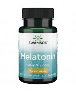 SWANSON Melatonina 1 mg 120 kapsułek firmy Swanson - 120 kapsułek 