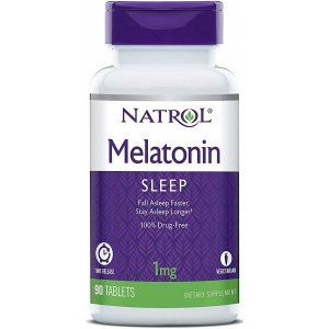 Natrol Melatonin Time Release, 1mg Melatonina powolne uwalnianie