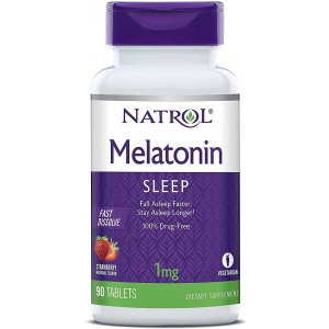 Natrol Melatonin Fast Dissolve, 1mg Melatonina szybkie wchłanianie