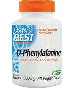 DOCTOR'S BEST D-Phenylalanine - fenyloalanina 500mg - 60 kapsułek 