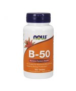 Now Foods Witamina B-50 - Kompleks Witamin B - 100 tabletek