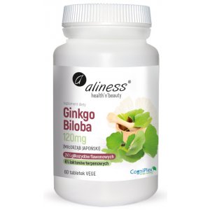 Aliness Ginkgo Biloba (miłorząb japoński) 120 mg 