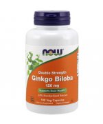 NOW FOODS Ginkgo Biloba Podwójna moc 120mg - 100 kapsułek