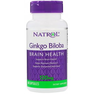 Natrol Ginkgo Biloba, 120mg miłorząb japoński