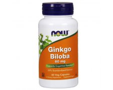 NOW Foods Ginkgo Biloba (Miłorząb japoński) 60mg