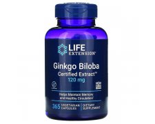 Life Extension Ginkgo Biloba, Certified Extract, 120mg (Miłorząb Japoński)