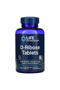 Life Extension D-Ribose (D-Ryboza) - 100 wegetariańskich tabletek - 100 tabletek