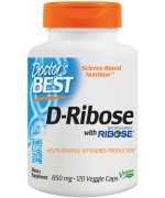 DOCTOR'S BEST D-ryboza (D-Ribose) 850mg 120 kapsuek - 120 kapsuek