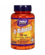 NOW Foods SPORTS D-Ryboza (D-Ribose) 750mg kapsułki - 120 kapsułek