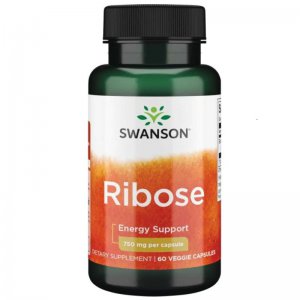 SWANSON D-Ryboza (Ribose) 750mg - 60 kapsułek wegetariańskich