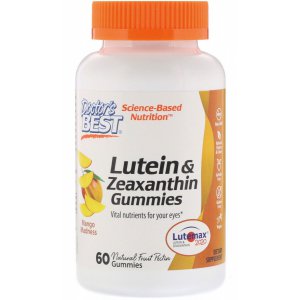 DOCTOR'S BEST Luteina i zeaksantyna 60 żelek mango