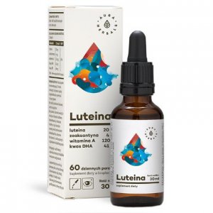 AURA HERBALS Luteina + Witamina A+ DHA + Zeaksantyna 30ml