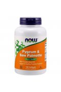 NOW FOODS Pygeum (śliwa afrykańska) i Saw Palmetto (palma sabałowa) Extract 25mg / 80mg - 120 kapsułek