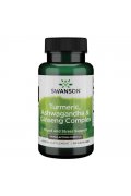 Swanson Full Spectrum Turmeric, Ashwagandha & Ginseng Complex - 60 kapsułek