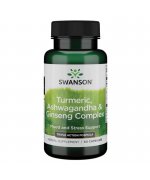 Swanson Full Spectrum Turmeric, Ashwagandha & Ginseng Complex - 60 kapsułek