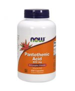 NOW FOODS Pantothenic Acid (Kwas Pantotenowy) 500mg - 250 kapsułek