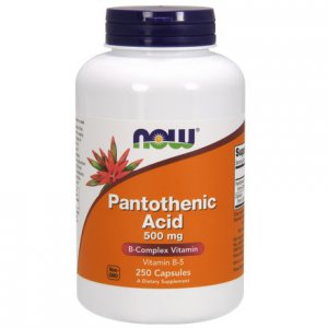 NOW FOODS Pantothenic Acid (Kwas Pantotenowy) 500mg Witamina B5