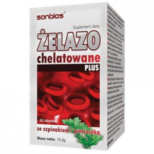 SANBIOS Żelazo chelatowane PLUS