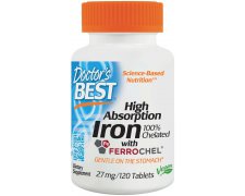 Doctor's Best Iron 27 mg - Żelazo