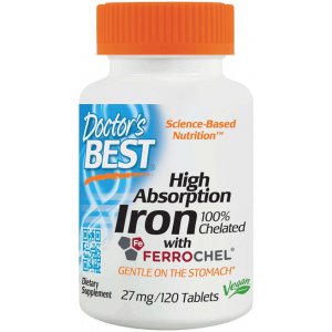 Doctor's Best Iron 27 mg - Żelazo