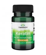 Swanson Keratin, 50mg Keratyna - 60 kapsułek