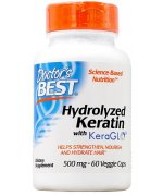 Doctor's Best Hydrolizowana keratyna, 500mg - 60 kapsułek