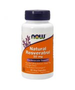 NOW Natural Resveratrol 50mg (Antyoksydanty) - 60 kapsułek