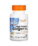 Doctor's Best High Potency Ginger Root Extract, 250mg - 60 kapsułek 